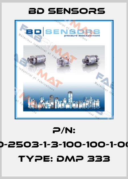 P/N: 130-2503-1-3-100-100-1-000, Type: DMP 333 Bd Sensors