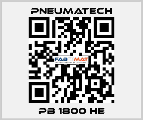 PB 1800 HE Pneumatech