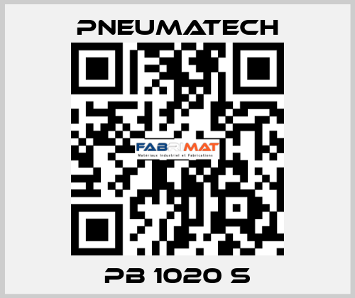 PB 1020 S Pneumatech