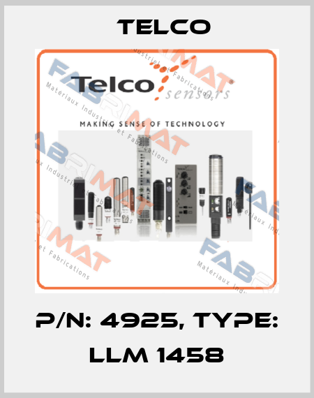 p/n: 4925, Type: LLM 1458 Telco