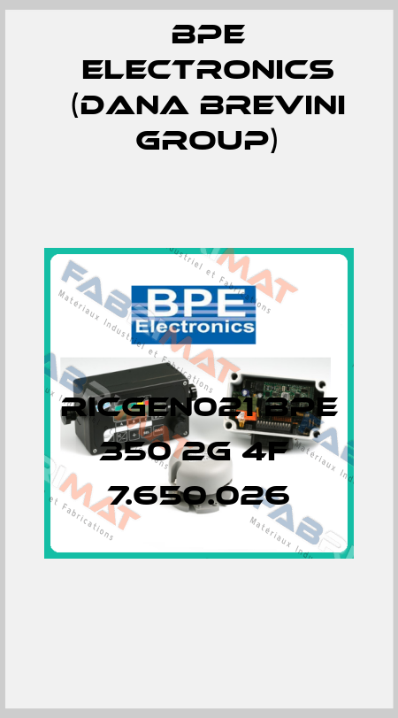 RICGEN021 BPE 350 2G 4F  7.650.026 BPE Electronics (Dana Brevini Group)