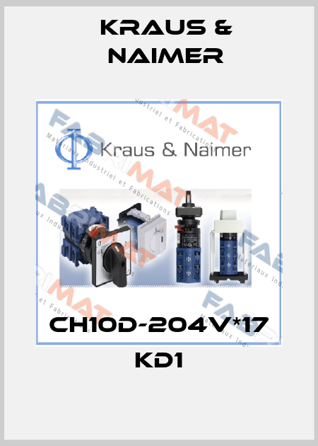 CH10D-204V*17 KD1 Kraus & Naimer