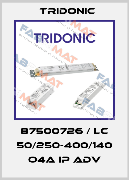87500726 / LC 50/250-400/140 o4a Ip ADV Tridonic