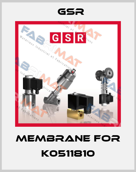 membrane for K0511810 GSR