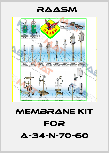 Membrane kit for A-34-N-70-60 Raasm