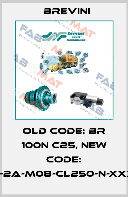 old code: BR 100N C25, new code: BR-O-100-2A-M08-CL250-N-XXXX-000-X Brevini