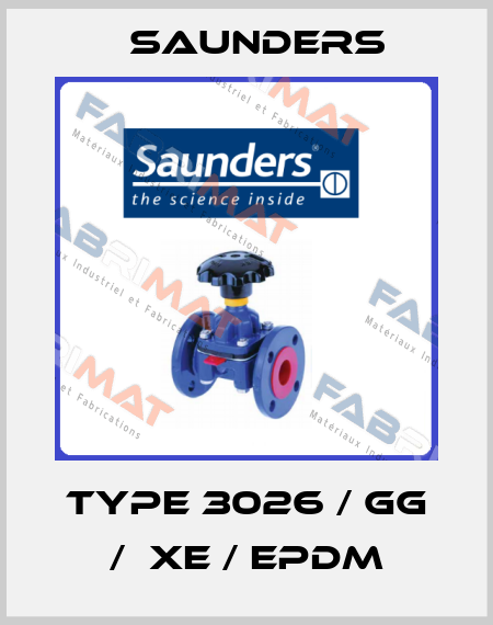 Type 3026 / GG /  XE / EPDM Saunders