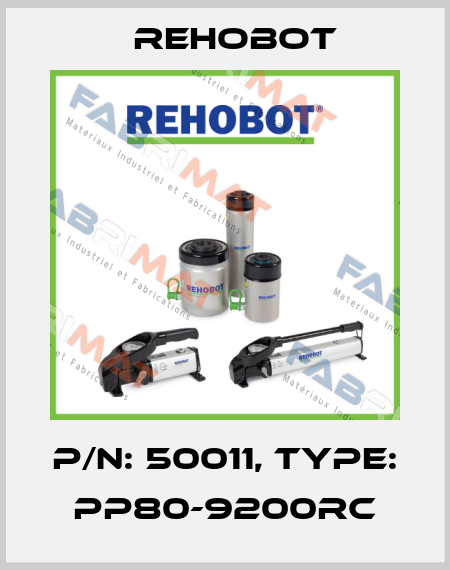 p/n: 50011, Type: PP80-9200RC Rehobot