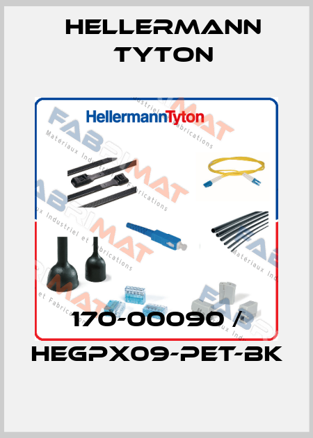 170-00090 / HEGPX09-PET-BK Hellermann Tyton