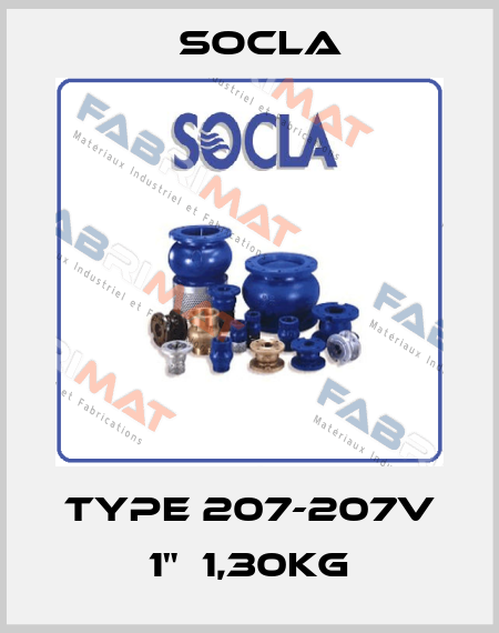 Type 207-207V 1"  1,30kg Socla