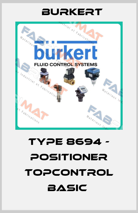 TYPE 8694 - POSITIONER TOPCONTROL BASIC  Burkert