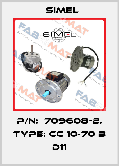 P/N:  709608-2, Type: CC 10-70 B D11 Simel
