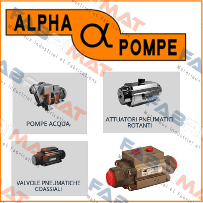 03RA/S-T V.230/400 Alpha Pompe