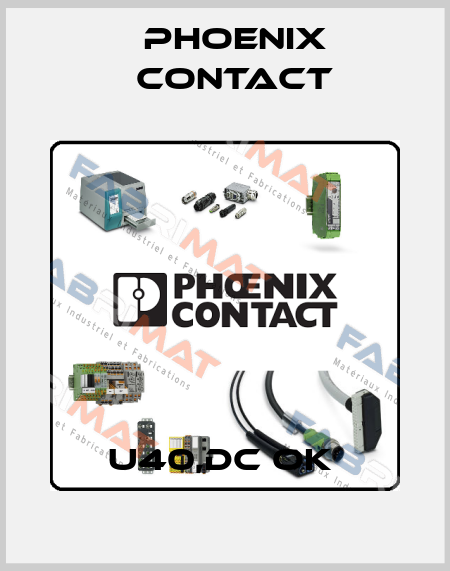 U40,DC OK  Phoenix Contact