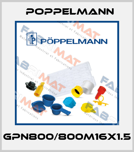 GPN800/800M16x1.5 Poppelmann