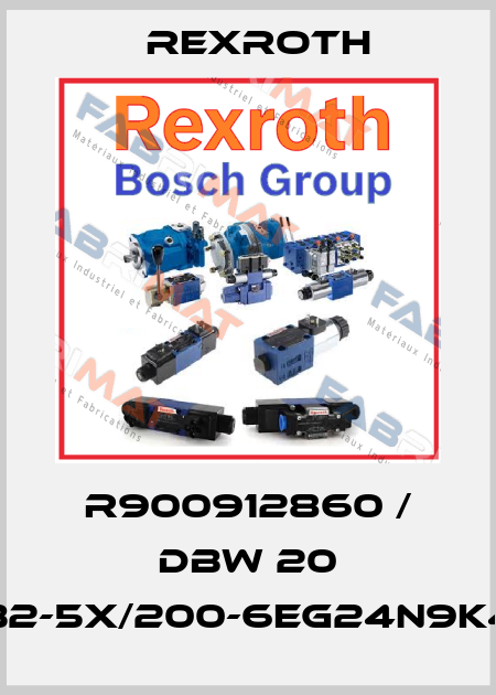 R900912860 / DBW 20 B2-5X/200-6EG24N9K4 Rexroth