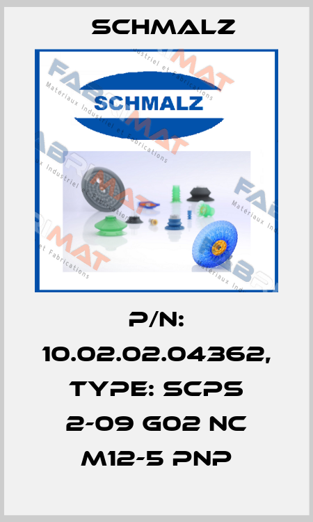 P/N: 10.02.02.04362, Type: SCPS 2-09 G02 NC M12-5 PNP Schmalz