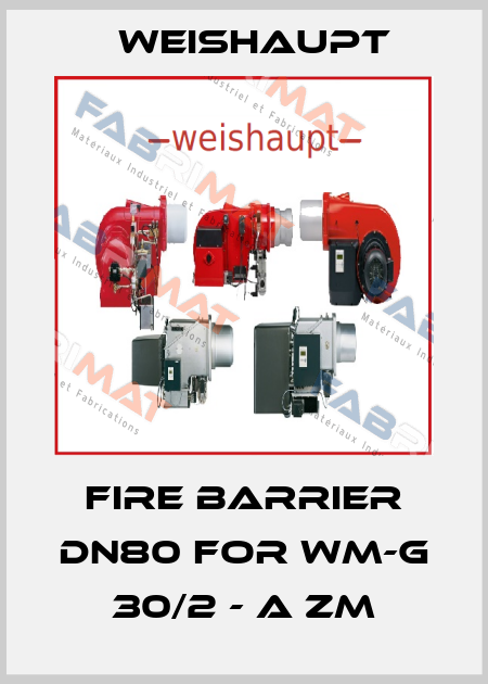 Fire barrier DN80 for WM-G 30/2 - A ZM Weishaupt