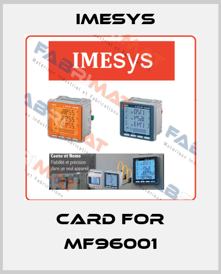 card for MF96001 Imesys