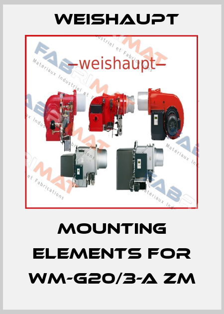 Mounting elements for WM-G20/3-A ZM Weishaupt