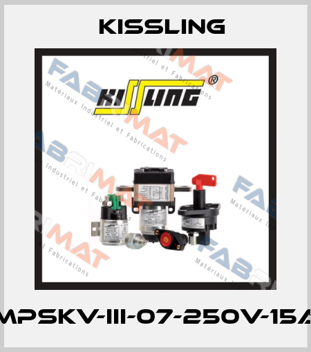 MPSKV-III-07-250V-15A Kissling