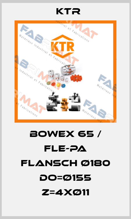 BoWex 65 / FLE-PA FLANSCH Ø180 DO=Ø155 Z=4XØ11 KTR