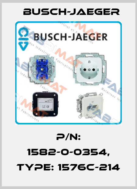 P/N: 1582-0-0354, Type: 1576C-214 Busch-Jaeger