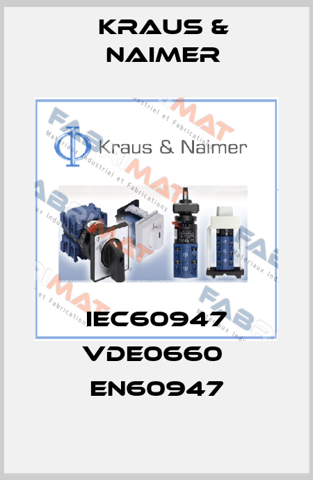 IEC60947 VDE0660  EN60947 Kraus & Naimer