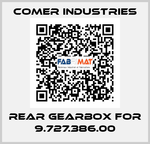 rear gearbox for 9.727.386.00 Comer Industries