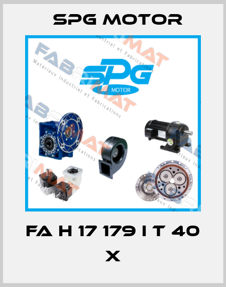 FA H 17 179 I T 40 X Spg Motor