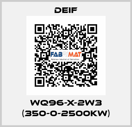 WQ96-X-2W3 (350-0-2500KW) Deif