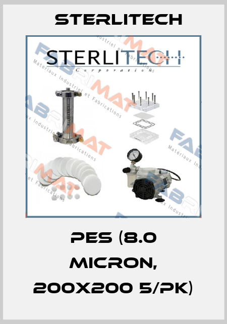 PES (8.0 Micron, 200x200 5/Pk) Sterlitech