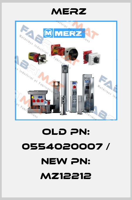 old PN: 0554020007 / new PN: MZ12212 Merz