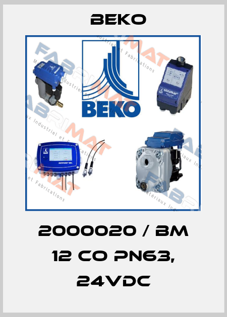 2000020 / BM 12 CO PN63, 24VDC Beko