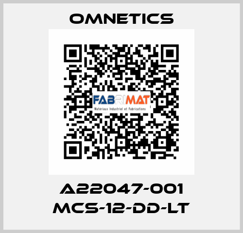 A22047-001 MCS-12-DD-LT OMNETICS