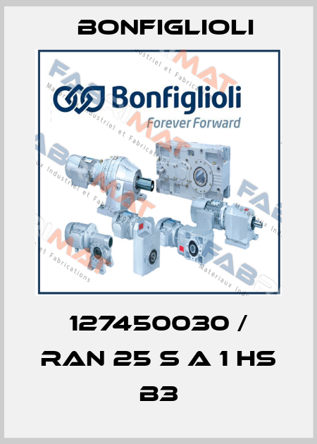 127450030 / RAN 25 S A 1 HS B3 Bonfiglioli