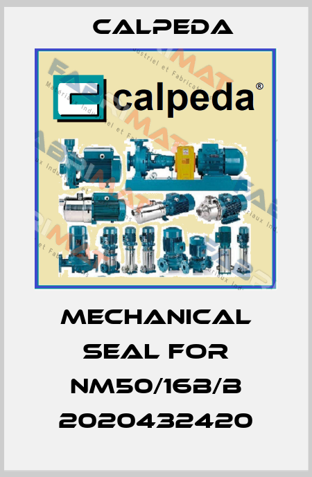 mechanical seal for NM50/16B/B 2020432420 Calpeda