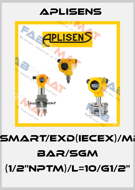 PCE-28.Smart/Exd(IECEx)/MR/0/600 bar/SGM (1/2"NPTM)/L=10/G1/2" Aplisens