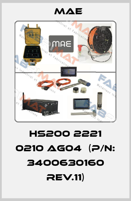 HS200 2221 0210 AG04  (P/N: 3400630160 rev.11) Mae