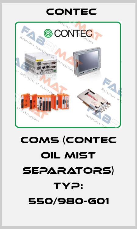 COMS (Contec Oil Mist Separators) Typ: 550/980-G01 Contec