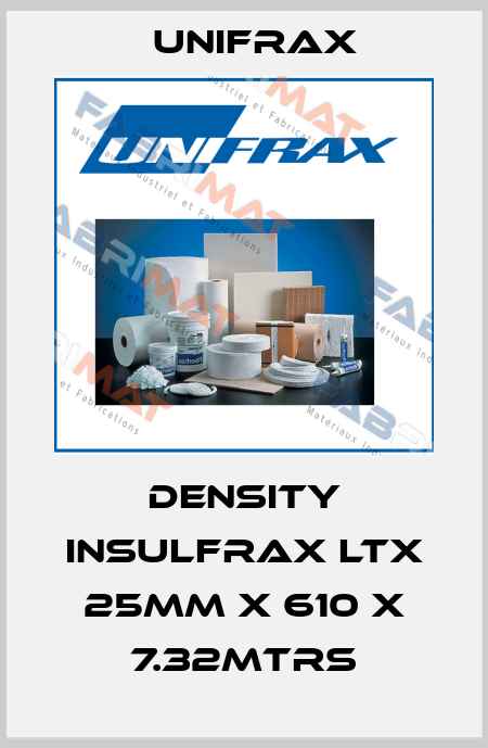 Density Insulfrax LTX 25mm x 610 x 7.32mtrs Unifrax