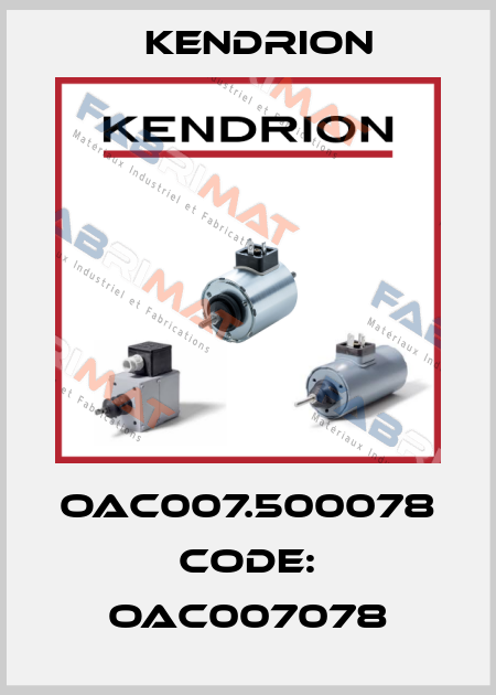 OAC007.500078 Code: OAC007078 Kendrion