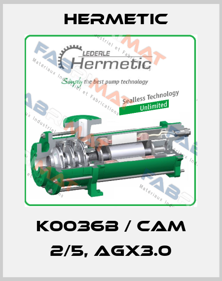 K0036B / CAM 2/5, AGX3.0 Hermetic