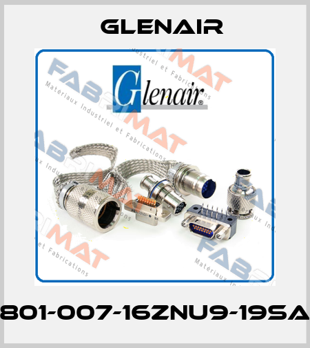 801-007-16ZNU9-19SA Glenair