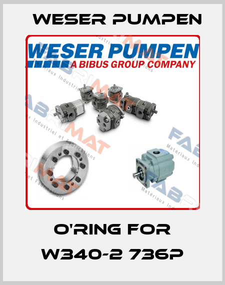 o'ring for W340-2 736P Weser Pumpen