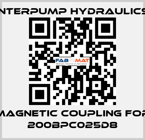 magnetic coupling for 200BPC025D8 Interpump hydraulics