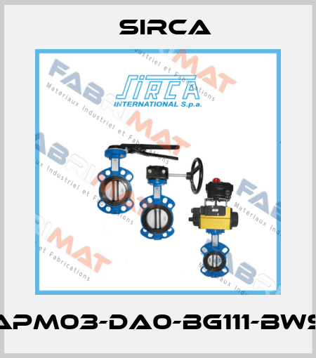 APM03-DA0-BG111-BWS Sirca