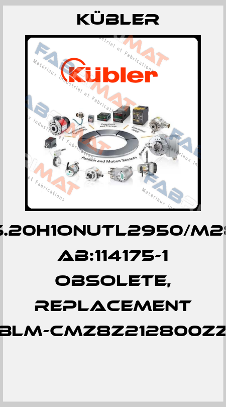 MG745.20H1ONUTL2950/M2800/12 AB:114175-1 obsolete, replacement BLM-CMZ8Z212800ZZ  Kübler