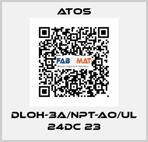 DLOH-3A/NPT-AO/UL 24DC 23 Atos
