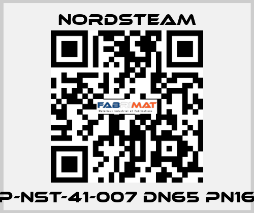 P-NST-41-007 DN65 PN16 NORDSTEAM